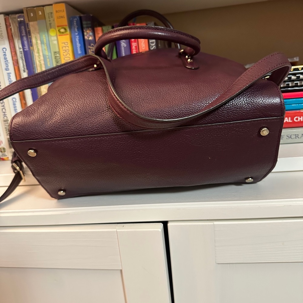 kate spade New York Women’s Leather Briefcase Bag - Burgundy - Picture 10 of 14
